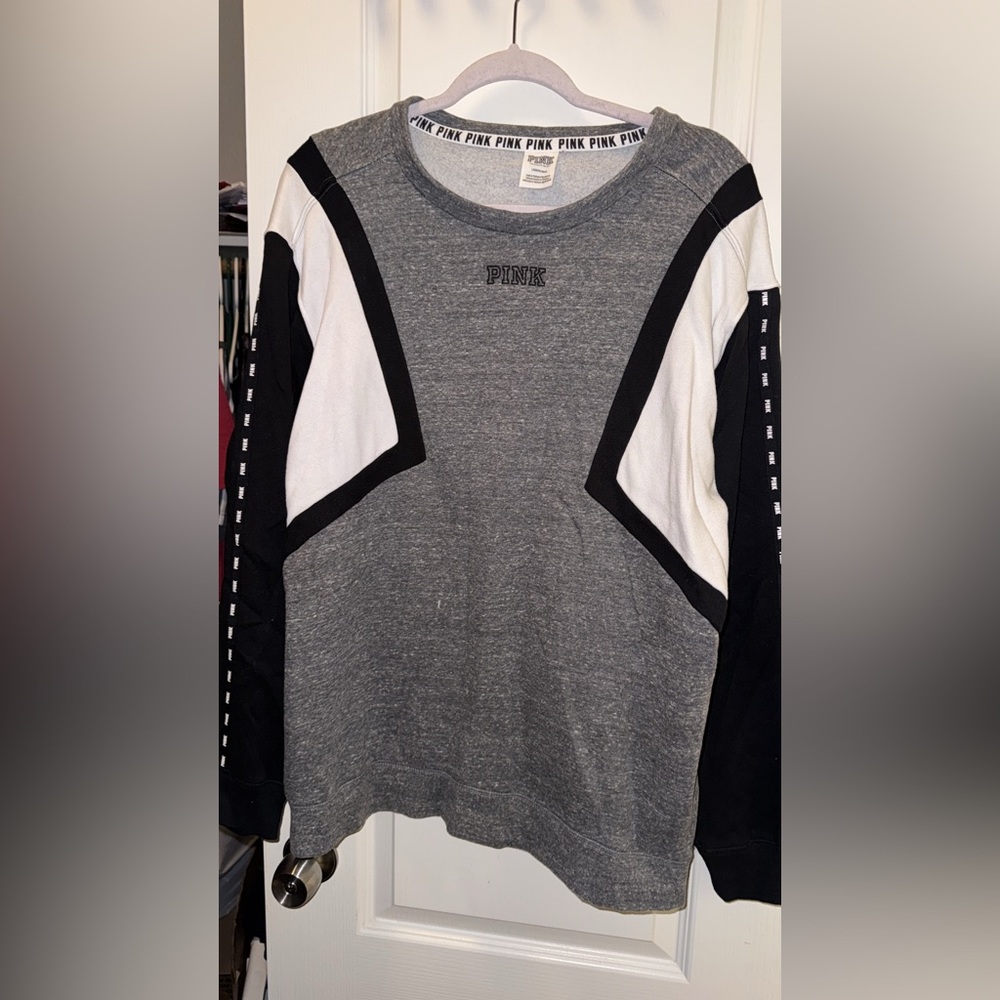 Vs pink oversized crew sweater